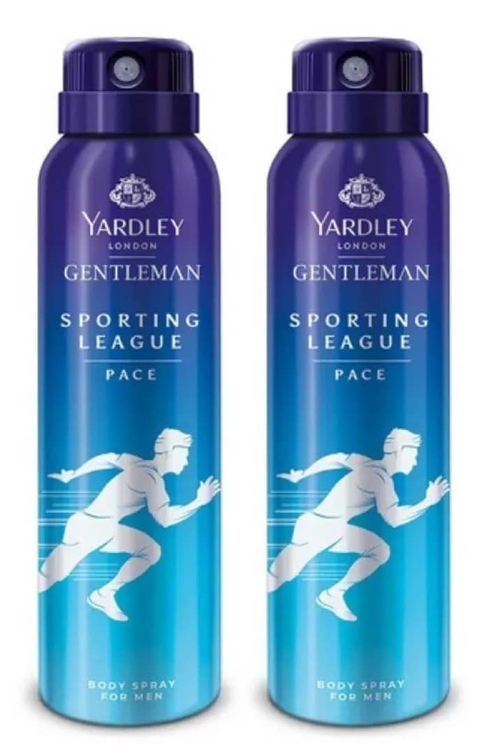 Yardley London SPORTING LEAGUE PACE ,PACK OF 2 Body Spray for Men,Unisex,Women 300 ml ( Pack of 2 )