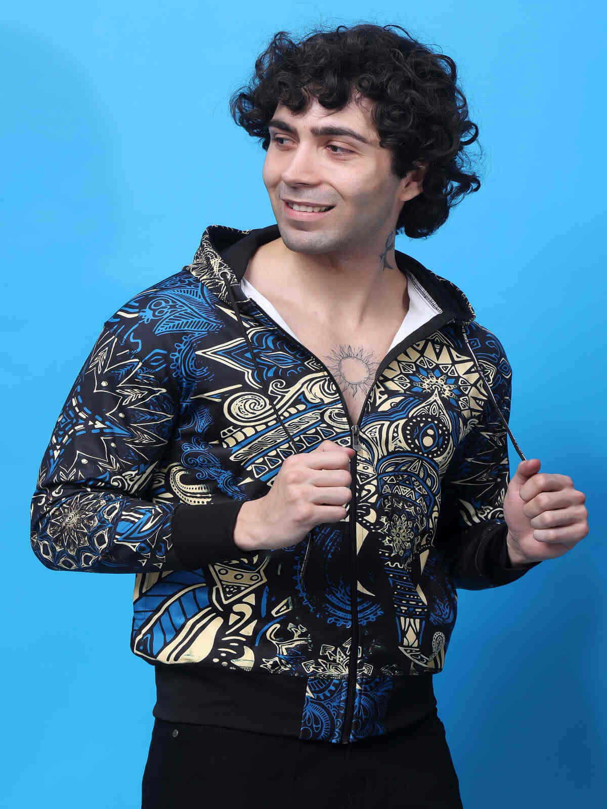 yellow tree Polyester Men's Casual Jacket - Blue ( Pack of 1 ) yellow tree Polyester Men's Casual Jacket - Blue ( Pack of 1 )