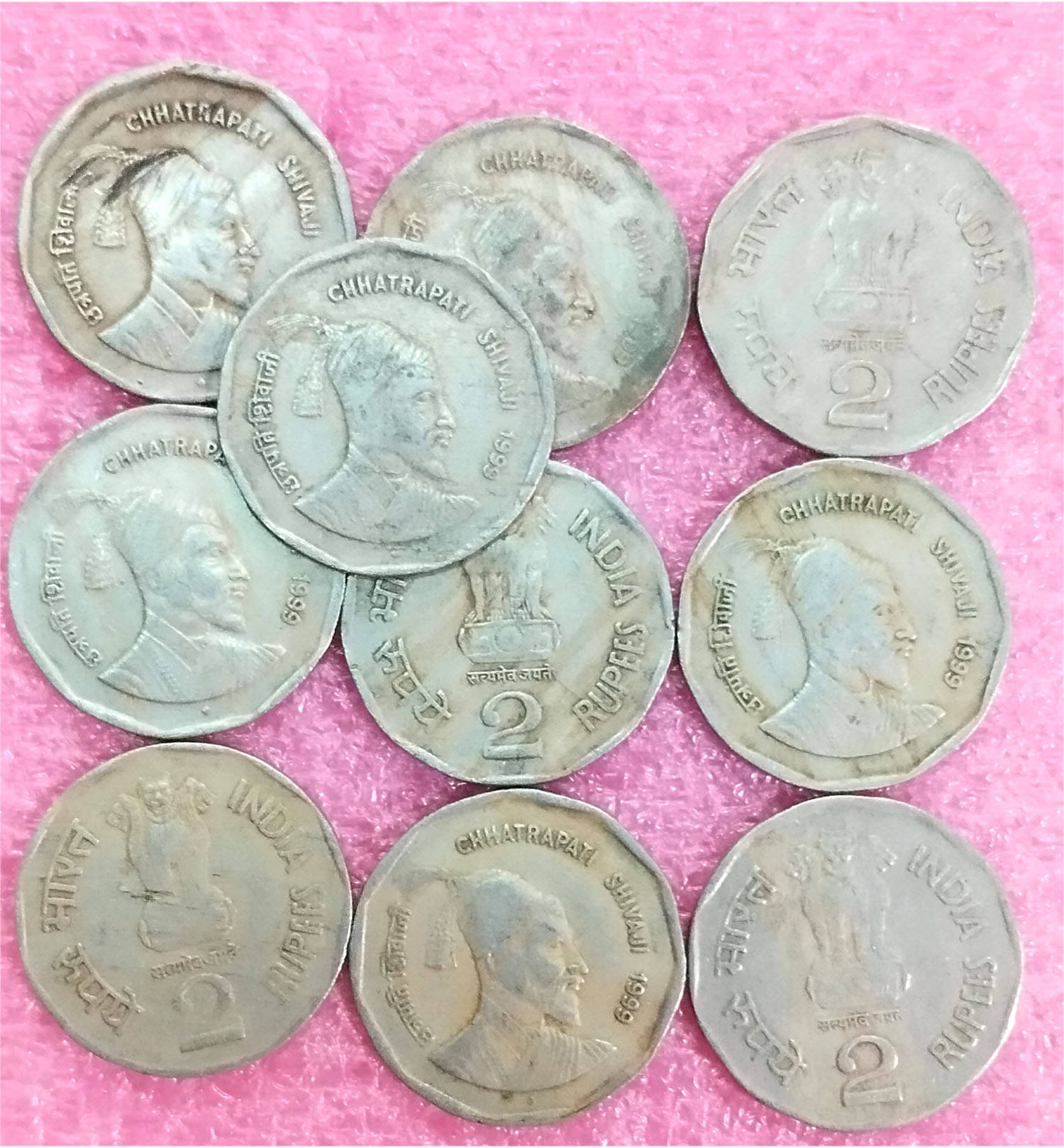     			2 RUPEES COMMEMORATIVE CHHATRAPATI SHIVAJI