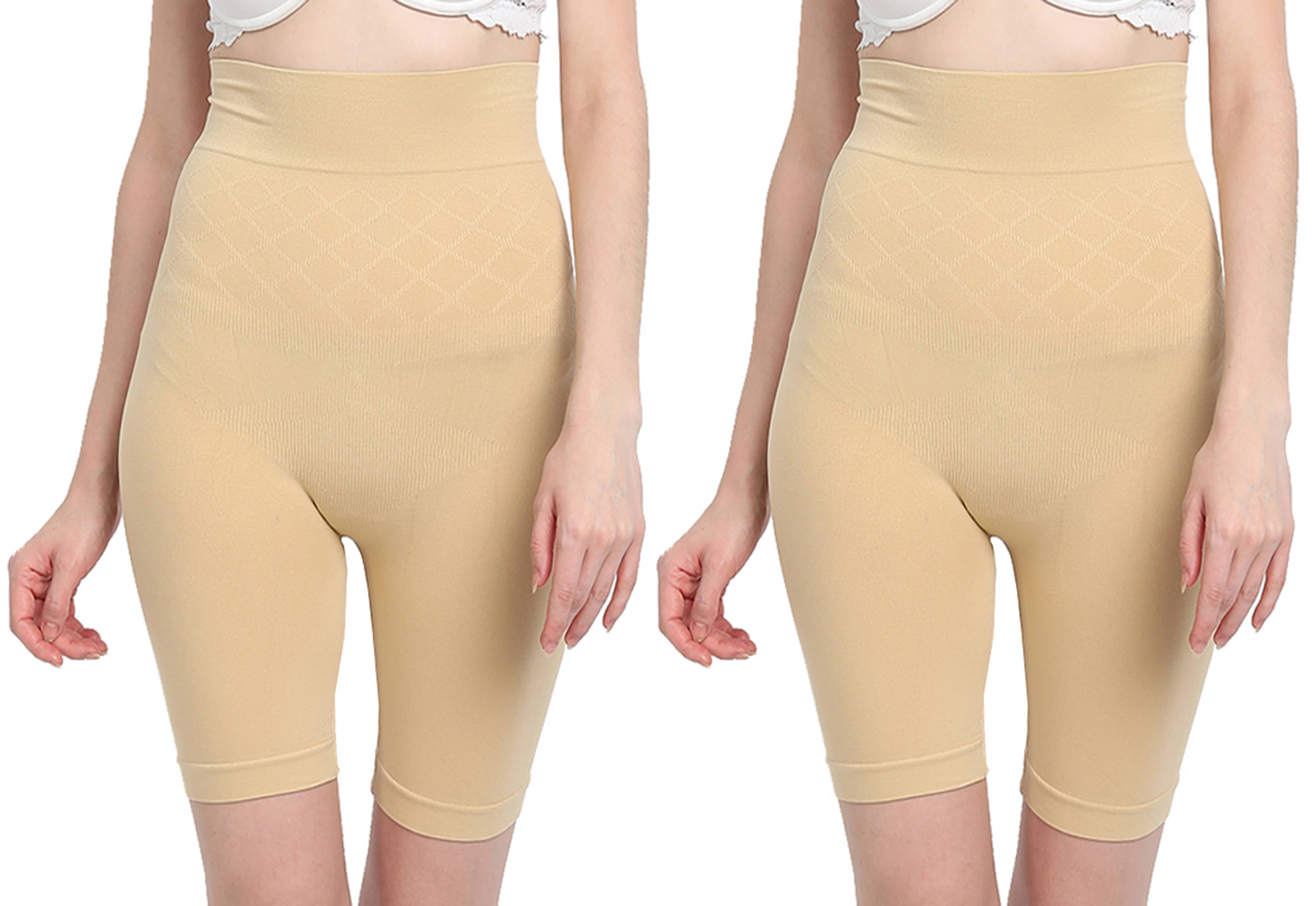     			3Mads Pack of 2 Cotton Women's Thigh Compressor ( Beige )
