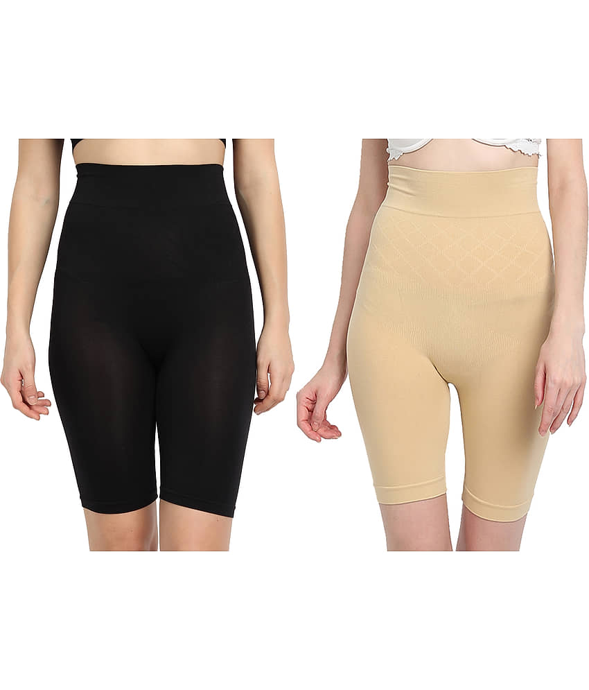 3Mads Pack of 2 Cotton Women's Thigh Compressor ( Multicolor ) - Shapewear | Buy online on ZillyBuy