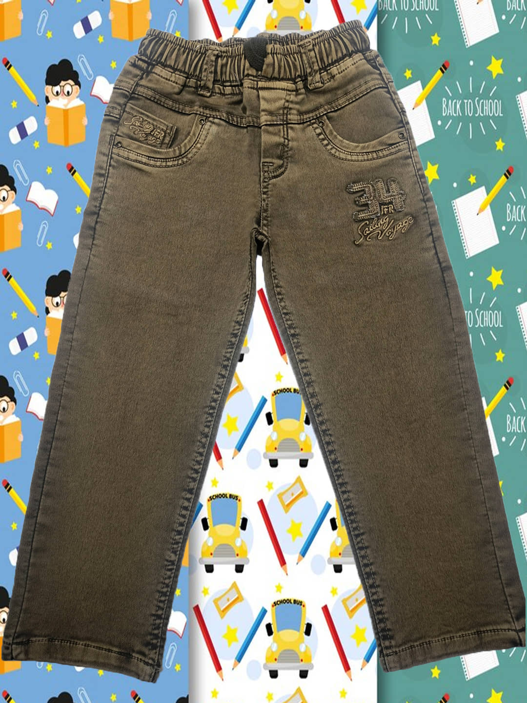 JFR Pack of 1 Boys Cotton Blend Jeans ( Yellow ) - Jeans | Buy online on ZillyBuy