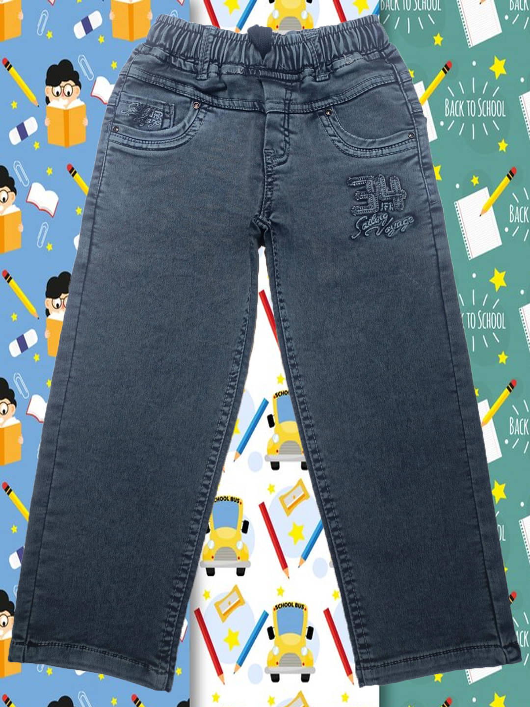     			JFR Pack of 1 Boys Cotton Blend Jeans ( Navy )