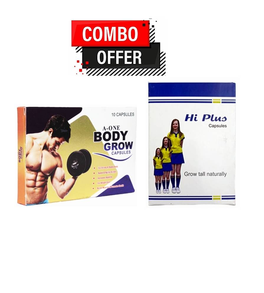 Dr. Chopra G&G A-One Body Grow Caps 20no.s & WinTrust Hi Plus Capsules 20 no.s 10 no.s Unflavoured Pack of 4 Dr. Chopra G&G A-One Body Grow Caps 20no.s & WinTrust Hi Plus Capsules 20 no.s 10 no.s Unflavoured Pack of 4