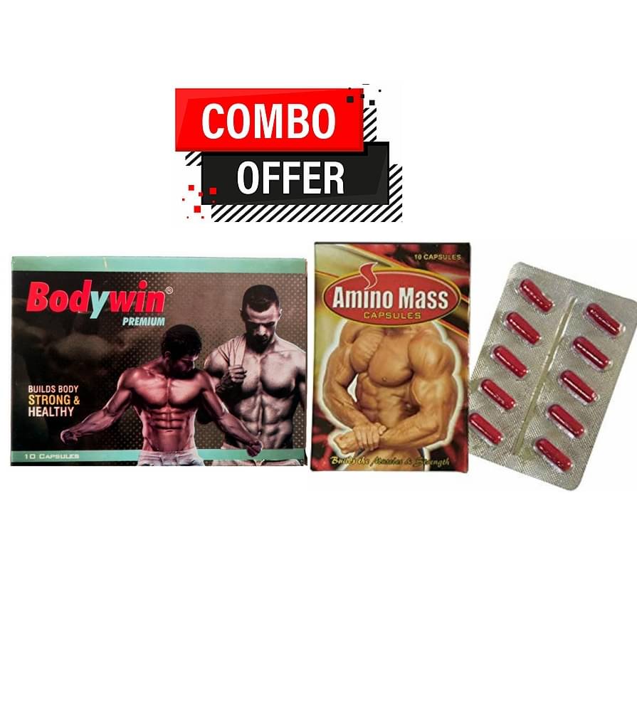 Dr. Chopra G&G Amino Mass Capsule 20 no.s & Wintrust BodyWin CApsule 20no.s 10 no.s Unflavoured Pack of 4 Dr. Chopra G&G Amino Mass Capsule 20 no.s & Wintrust BodyWin CApsule 20no.s 10 no.s Unflavoured Pack of 4