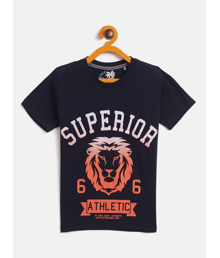     			Duke Pack of 1 Boys Cotton Blend T-Shirt ( Blue )