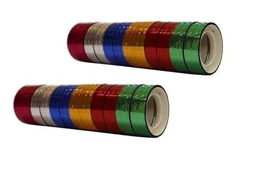 Eclet Multicolor Single Sided Decorative Tape ( Pack of 2 )