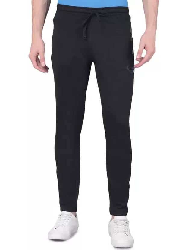     			Force NXT Black Cotton Men's Trackpants ( Pack of 1 )