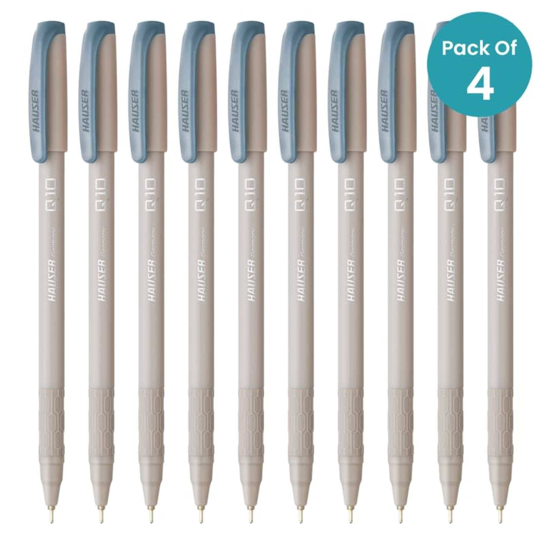 Hauser Q10 Ball Pen Black Set Of 10 X 4 Packs Hauser Q10 Ball Pen Black Set Of 10 X 4 Packs