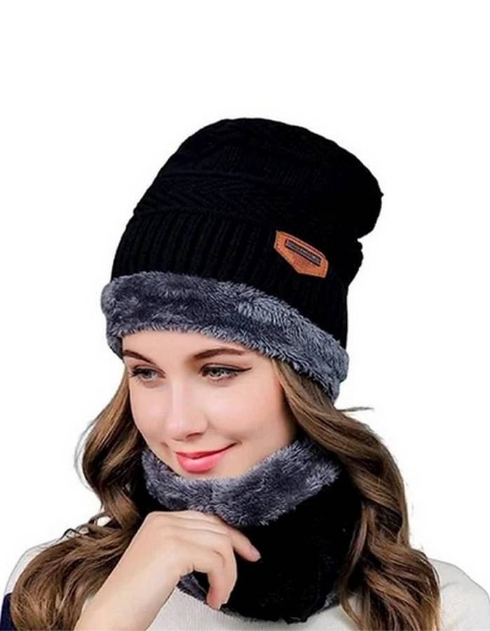 Infispace Black Woollen Women's Cap ( Pack of 1 ) Infispace Black Woollen Women's Cap ( Pack of 1 )