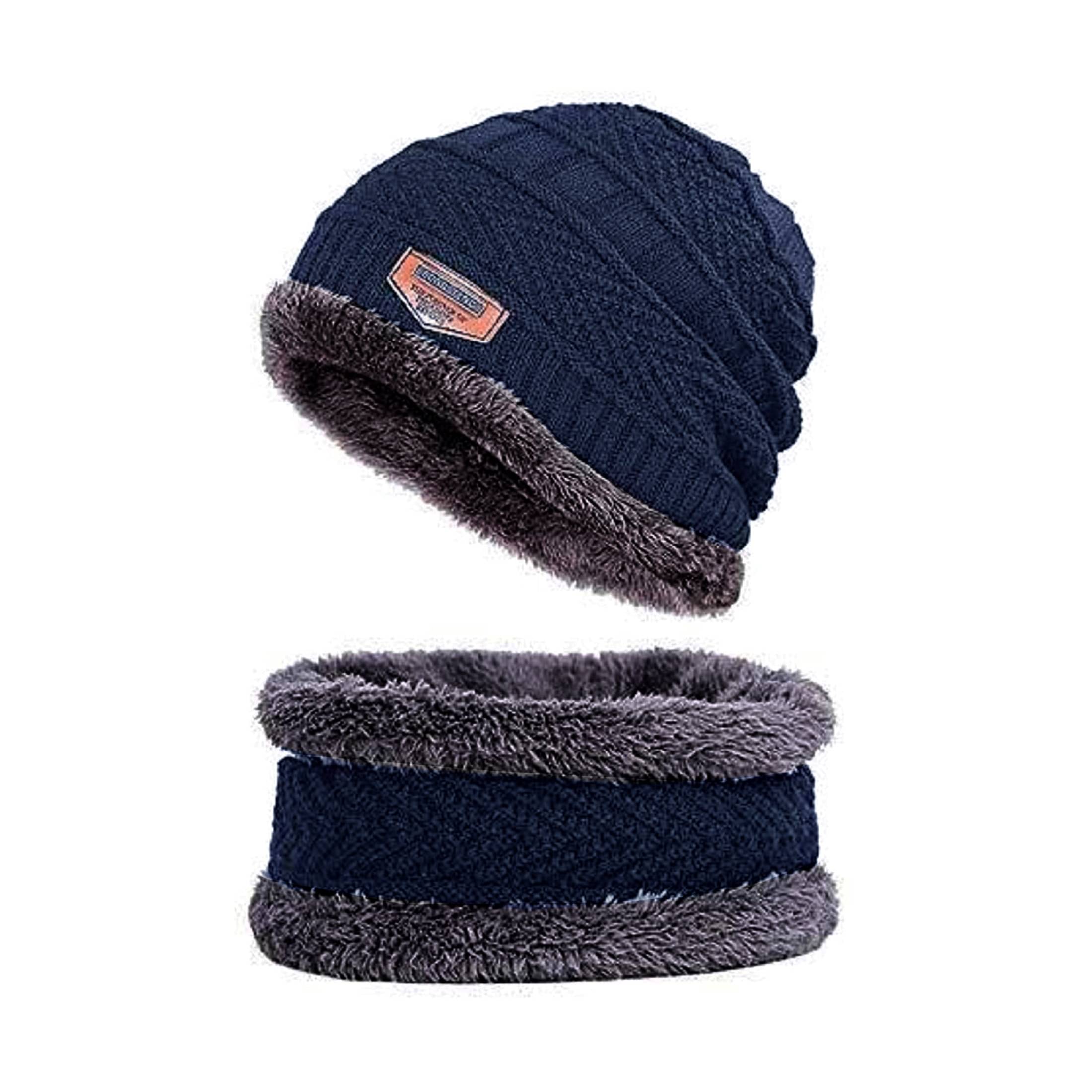 Infispace Blue Woollen Men's Cap ( Pack of 1 ) Infispace Blue Woollen Men's Cap ( Pack of 1 )