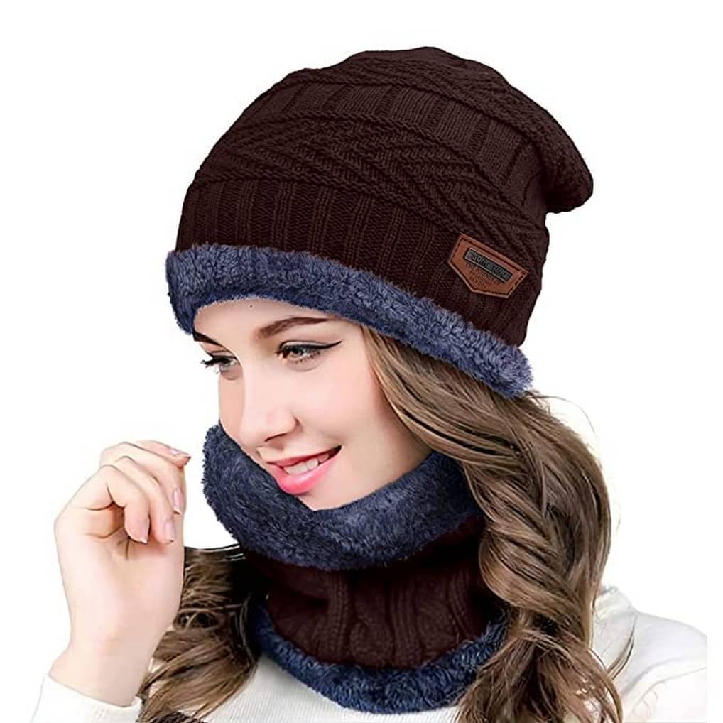 Infispace Brown Woollen Women's Cap ( Pack of 1 ) Infispace Brown Woollen Women's Cap ( Pack of 1 )