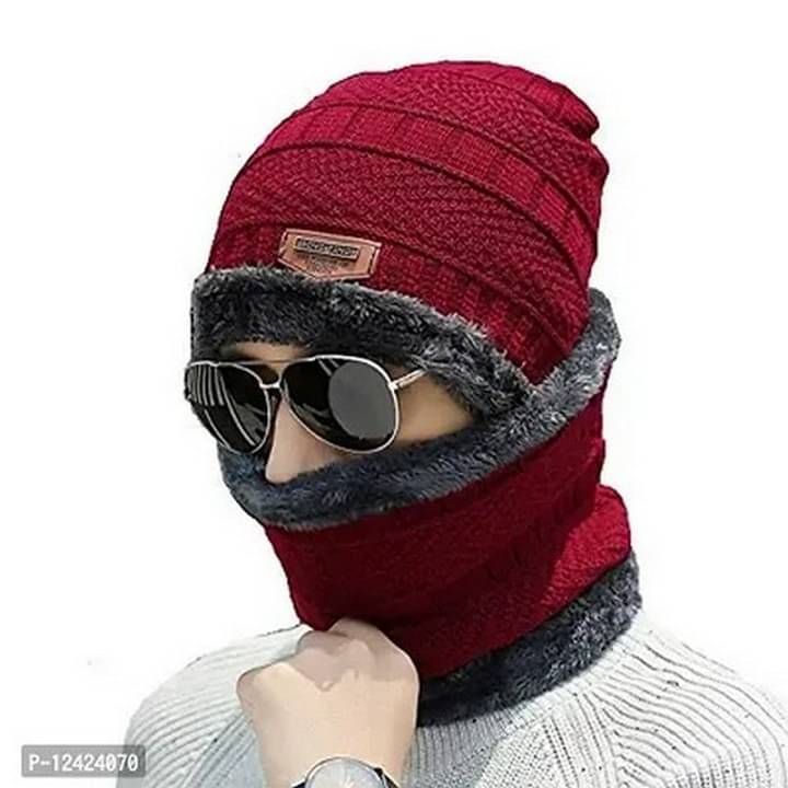 Infispace Red Woollen Men's Cap ( Pack of 1 ) Infispace Red Woollen Men's Cap ( Pack of 1 )