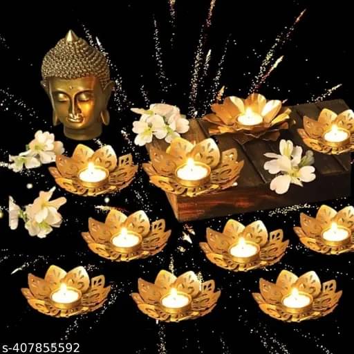     			Kadio Steel Diwali Diya - Pack of 10
