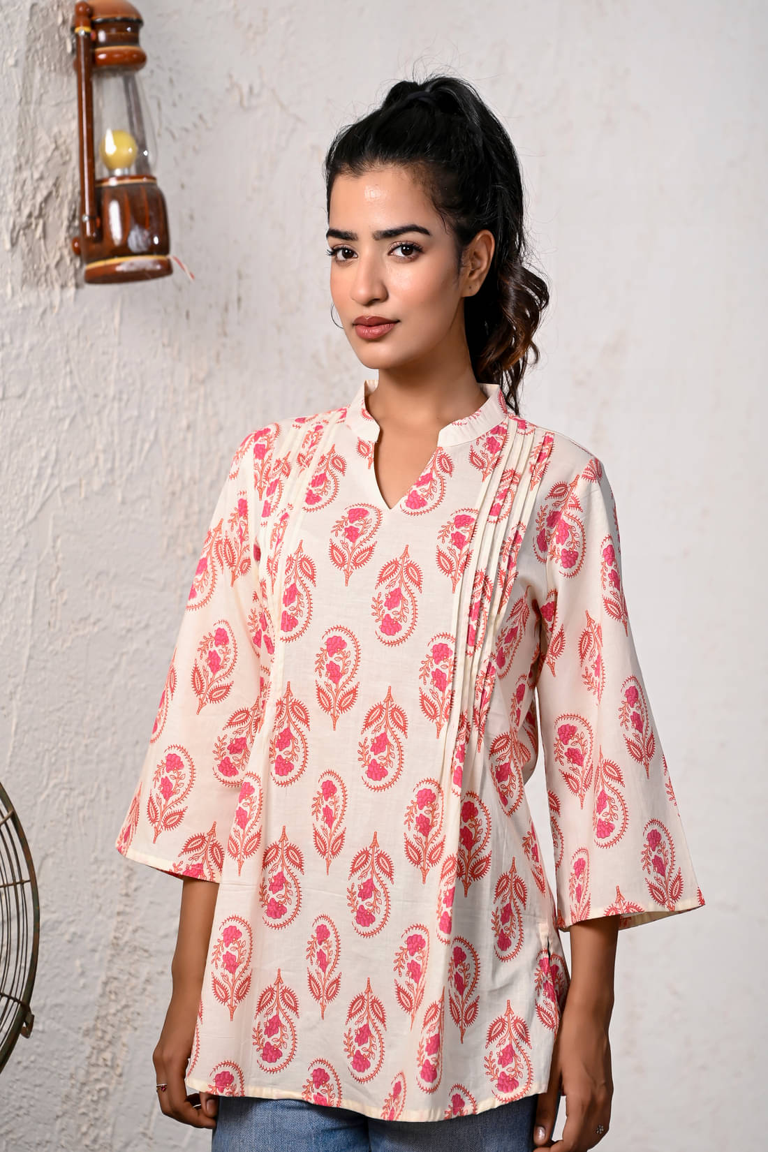 Kohsh Women's Cotton Regular Top ( Off White )     			Kohsh Women's Cotton Regular Top ( Off White )