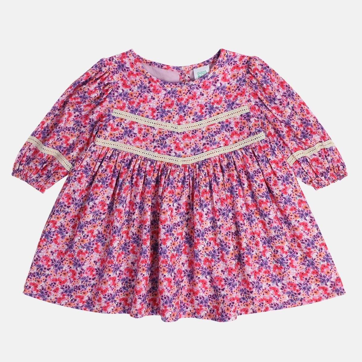     			MINI KLUB Pack of 1 Baby Girls Cotton Frock ( Purple )