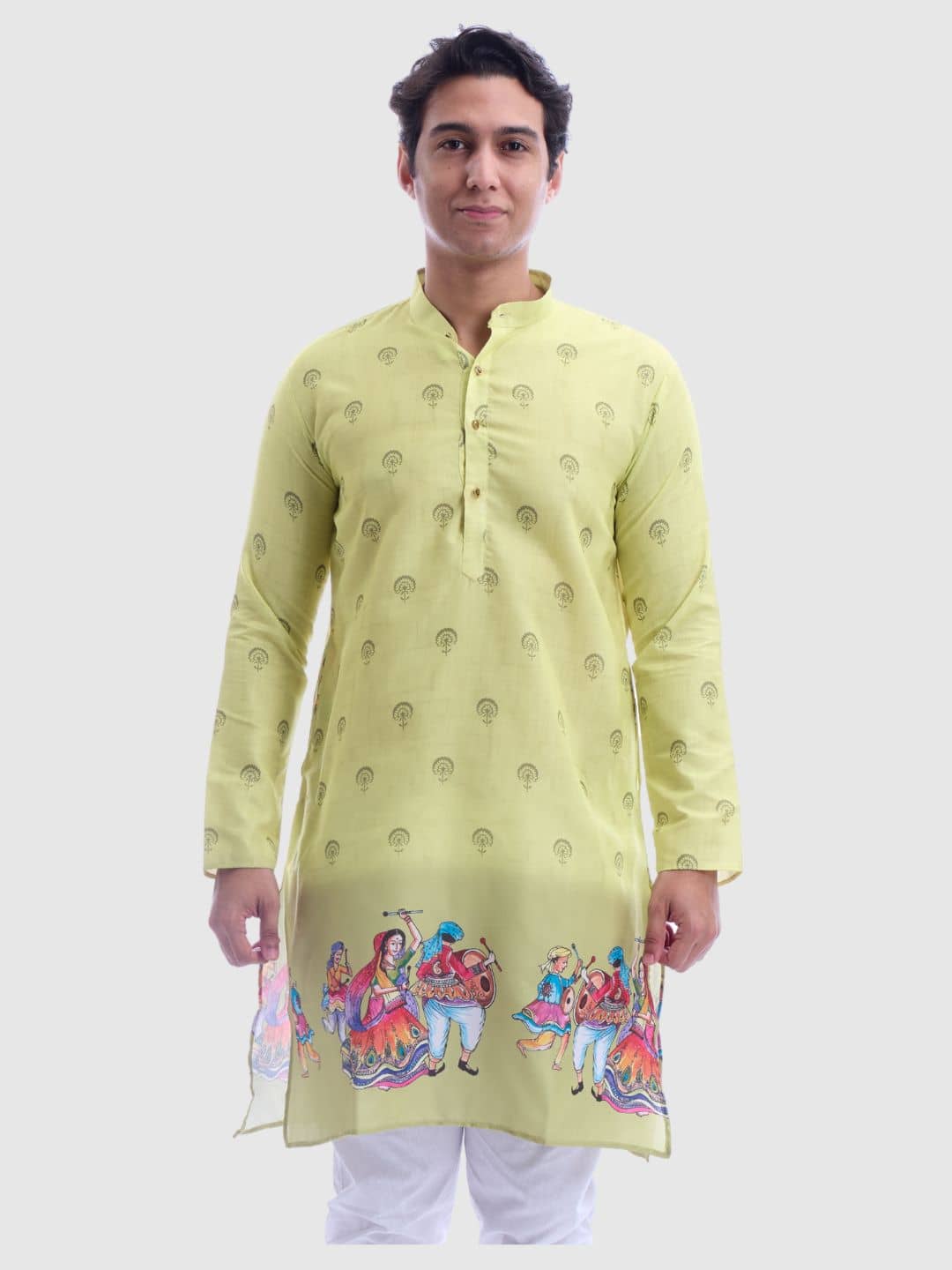 Maharaja Green Cotton Men's Regular Kurta ( Pack of 1 ) - Kurtas & Kurta Sets | Buy online on ZillyBuy