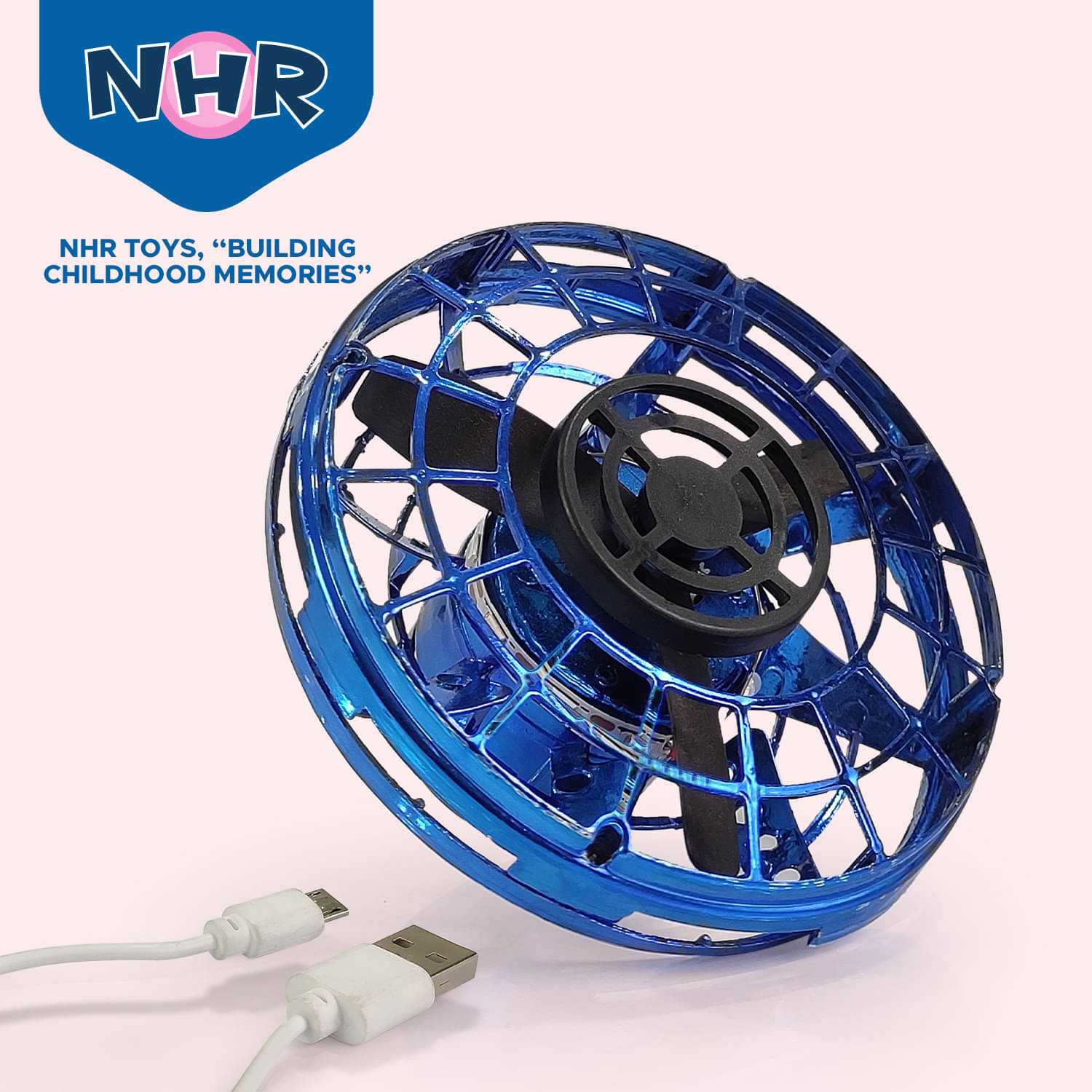     			NHR - Navy Blue Plastic Spinner ( Pack of 1 )