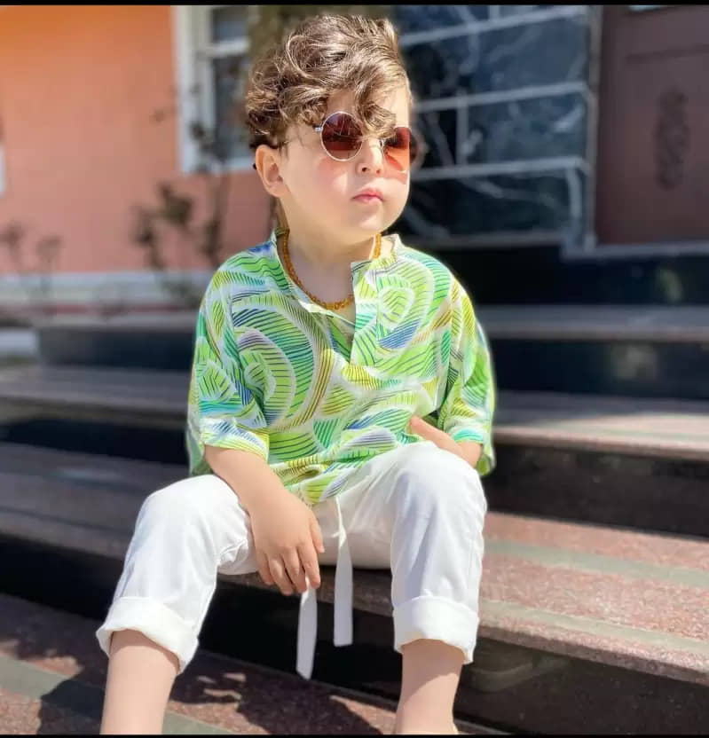 Ocvito Pack of 1 Baby Boys Cotton Blend Kurta & Pyjama ( Multicolor )