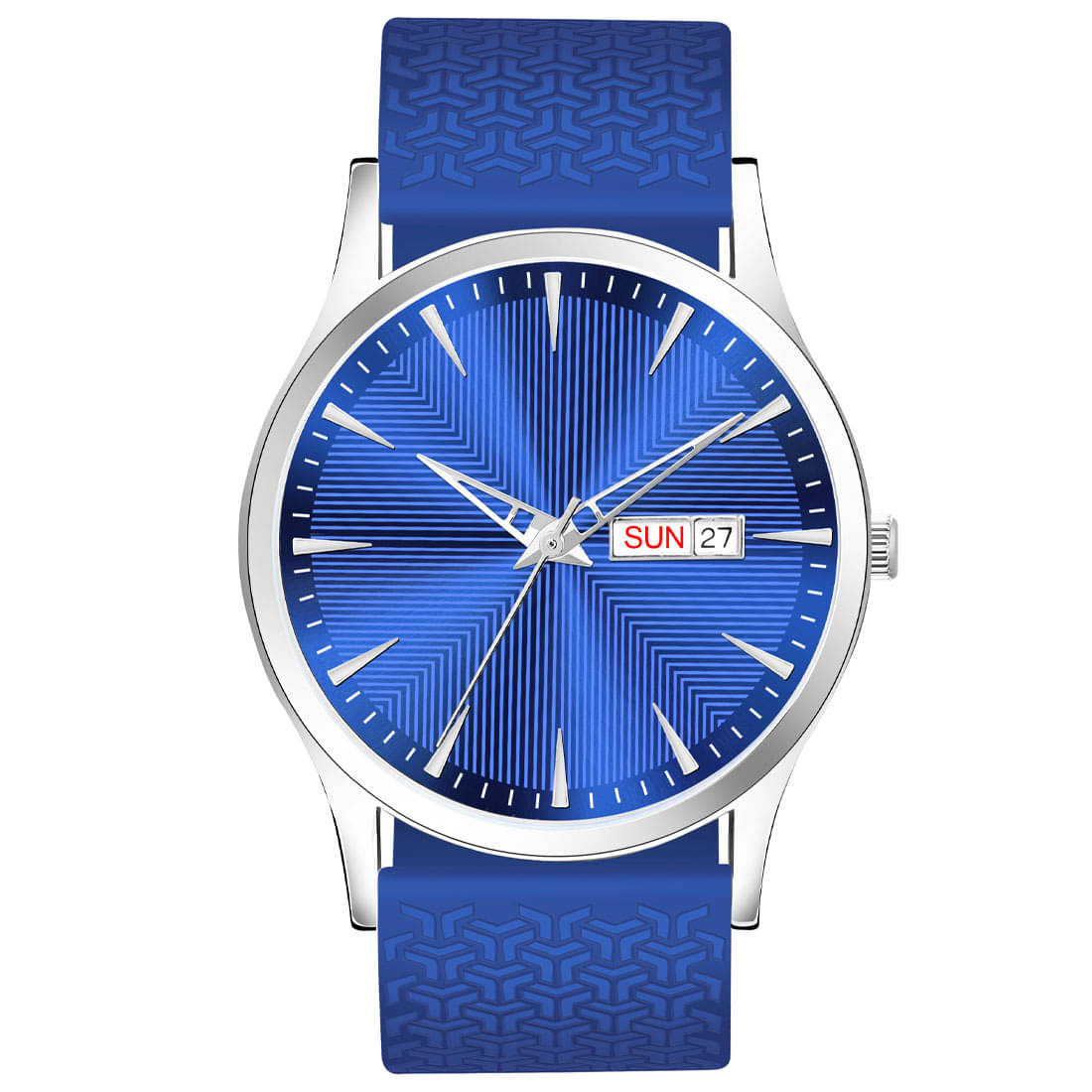     			REESKY Blue Silicon Analog Men's Watch