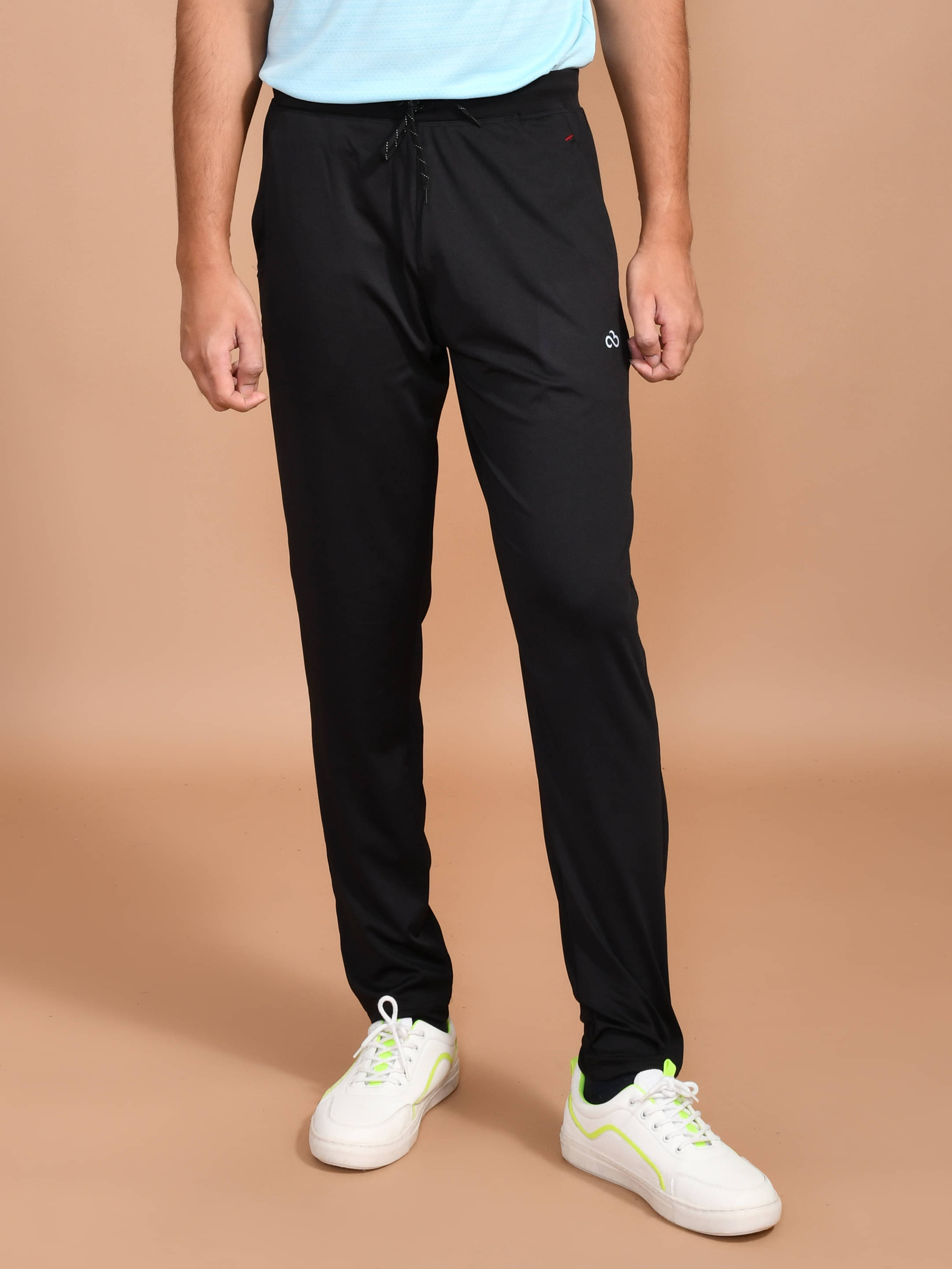     			SKYKNIT Black Lycra Men's Trackpants ( Pack of 1 )