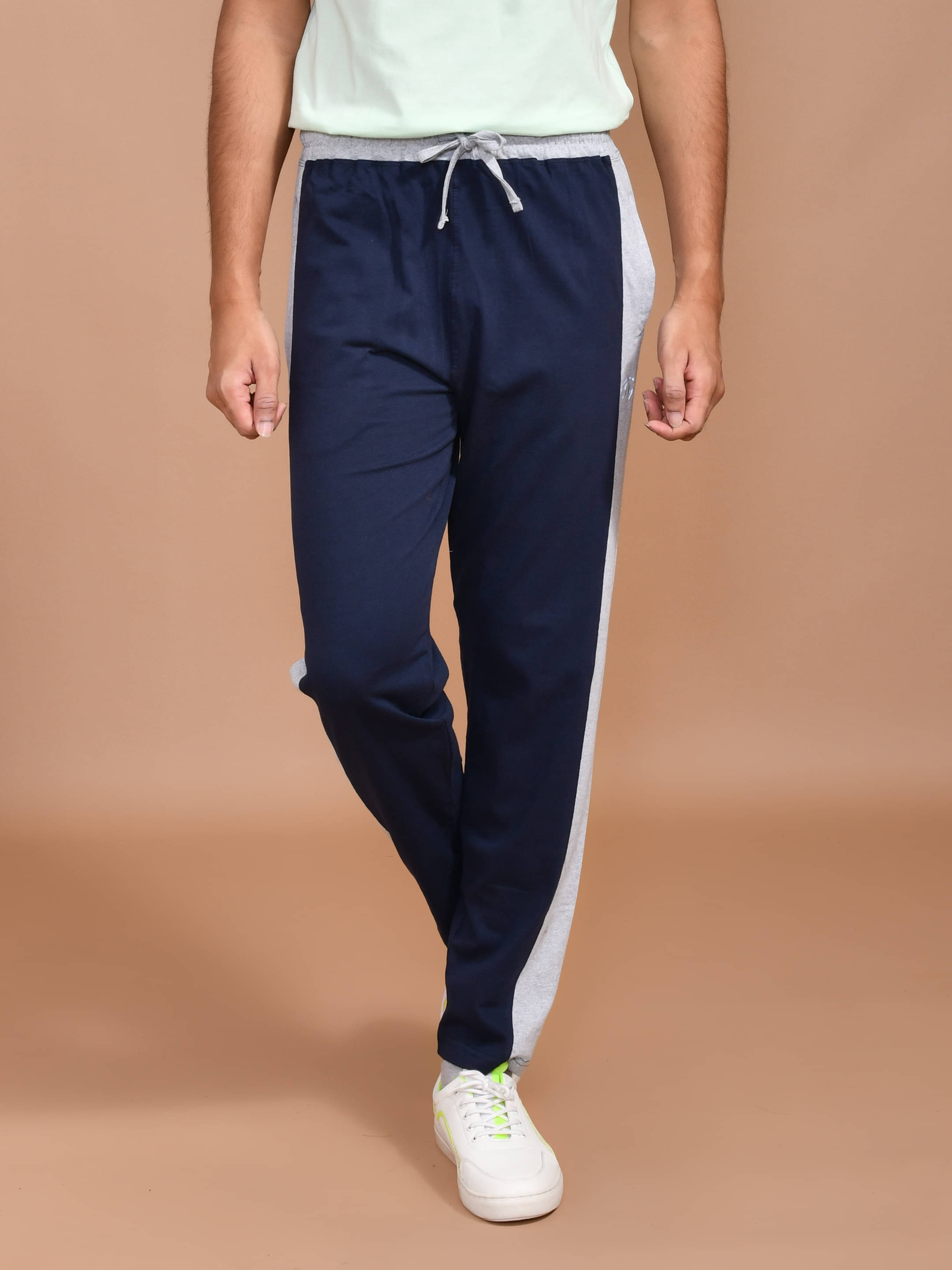 SKYKNIT Navy Blue Cotton Blend Men's Trackpants ( Pack of 1 ) SKYKNIT Navy Blue Cotton Blend Men's Trackpants ( Pack of 1 )