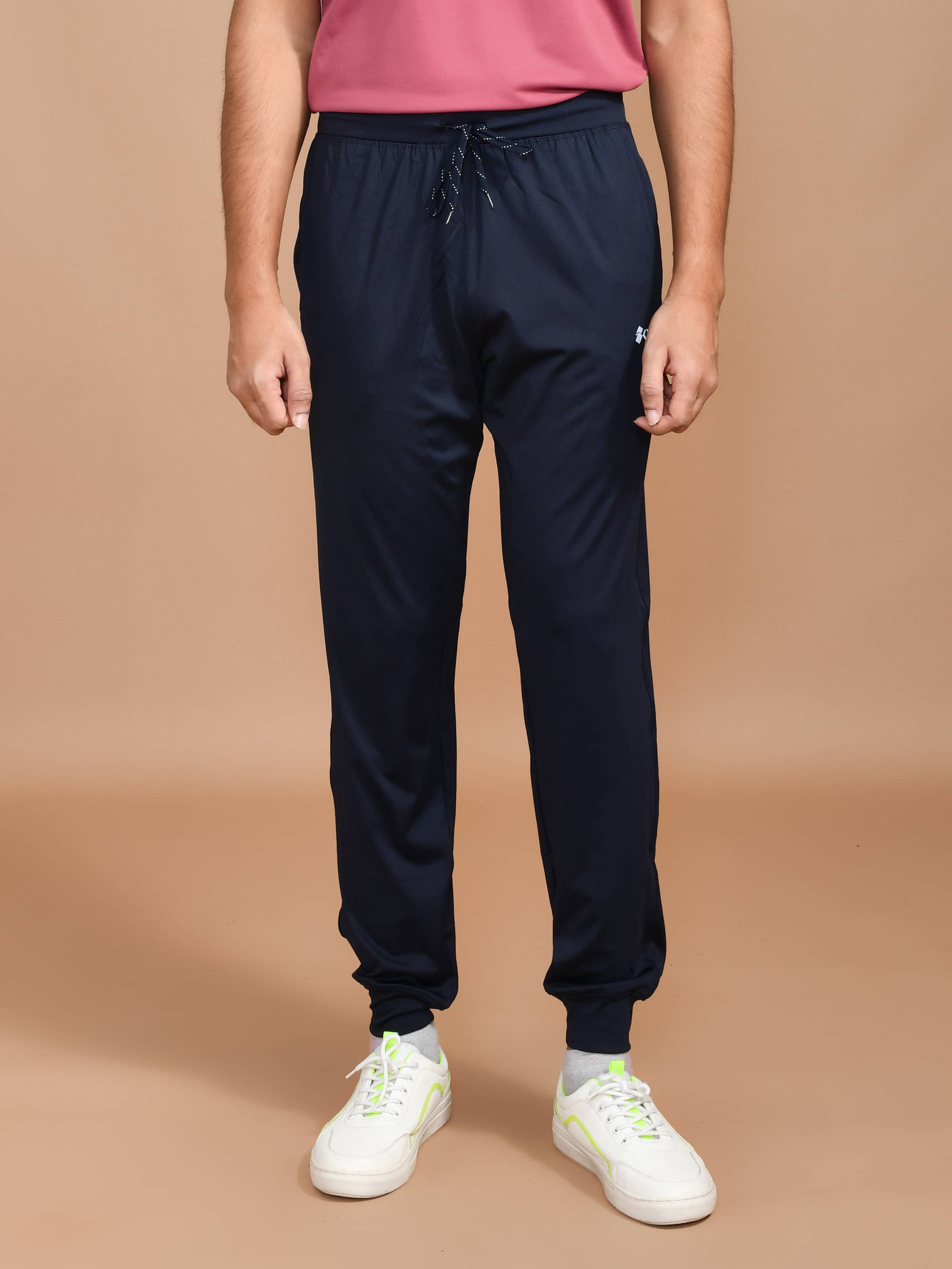     			SKYKNIT Navy Blue Lycra Men's Trackpants ( Pack of 1 )