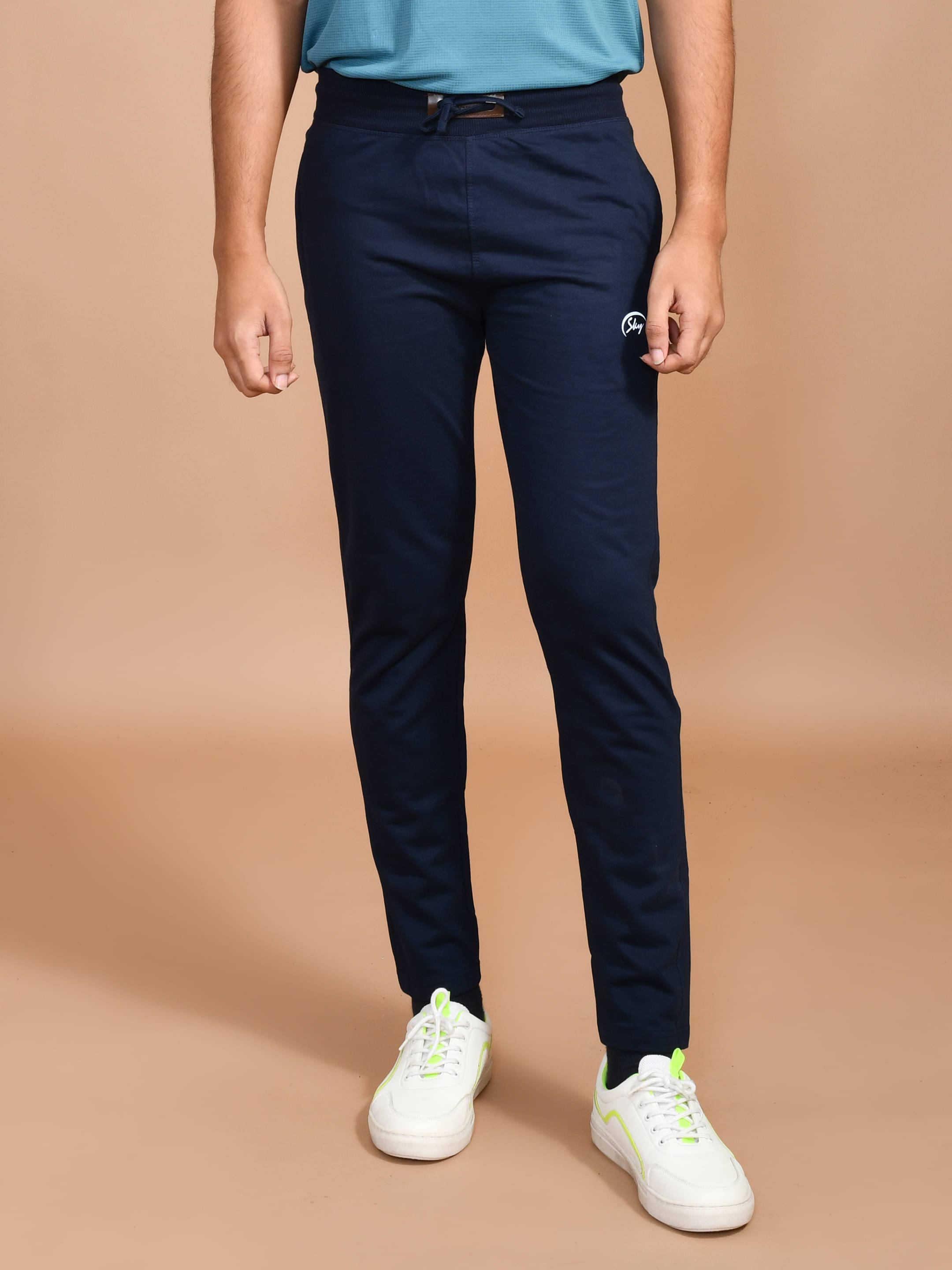 SKYKNIT Navy Blue Polyester Men's Trackpants ( Pack of 1 ) SKYKNIT Navy Blue Polyester Men's Trackpants ( Pack of 1 )