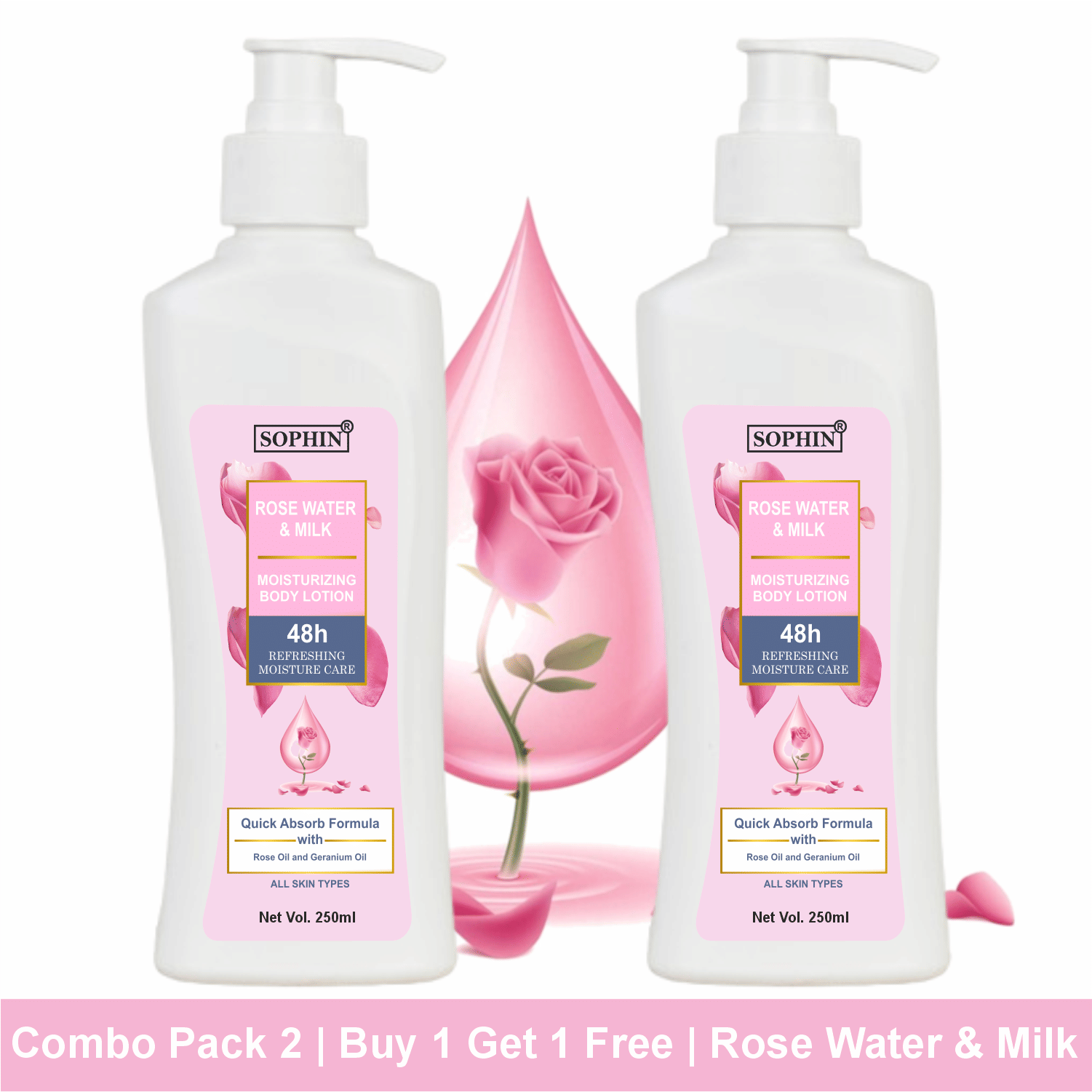 SOPHIN Skin Softening Lotion For All Skin Type 250 ml ( Pack of 2 )