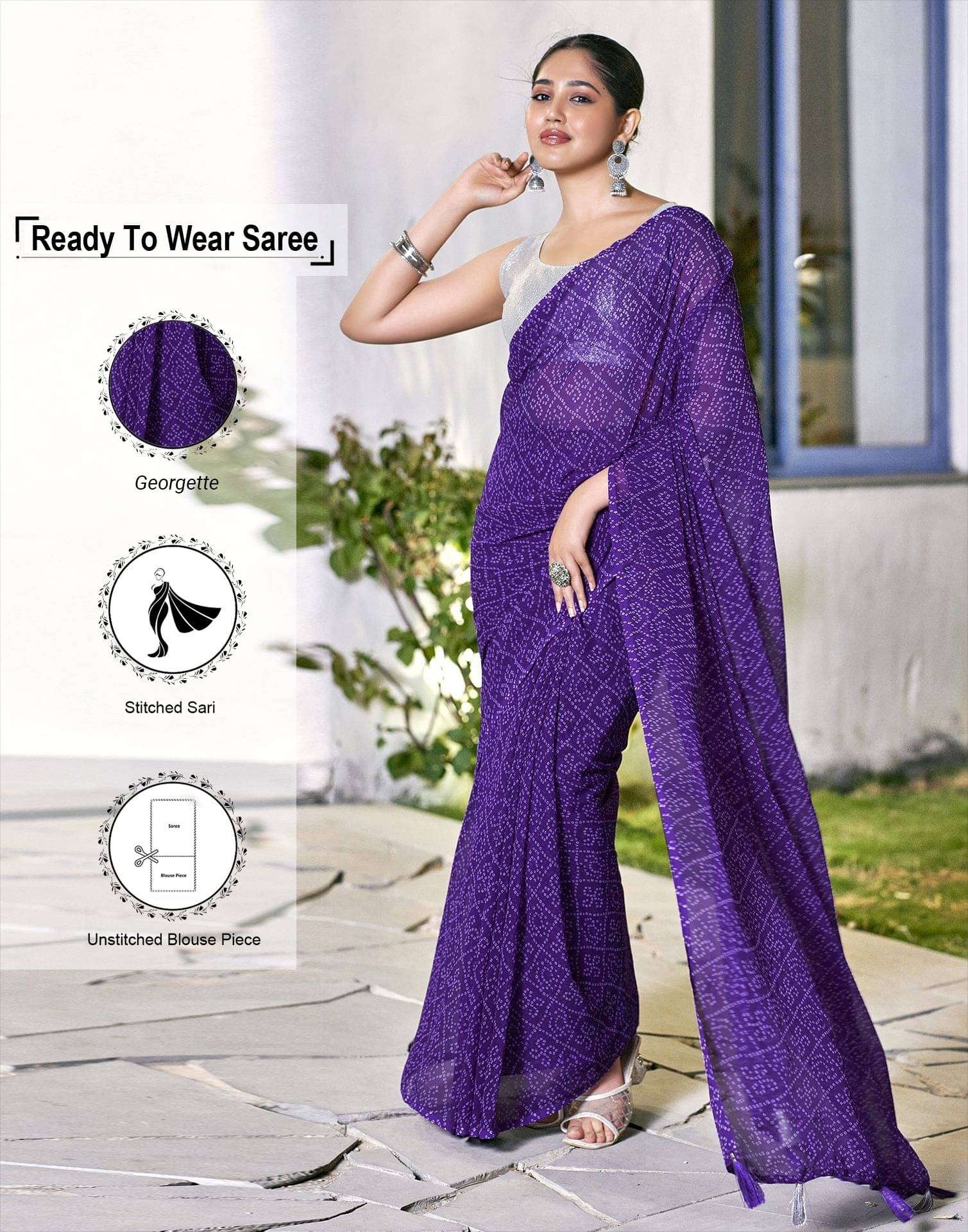 Satrani Georgette Printed Saree With Unstitched Blouse Piece ( Mustard ) Satrani Georgette Printed Saree With Unstitched Blouse Piece ( Mustard )