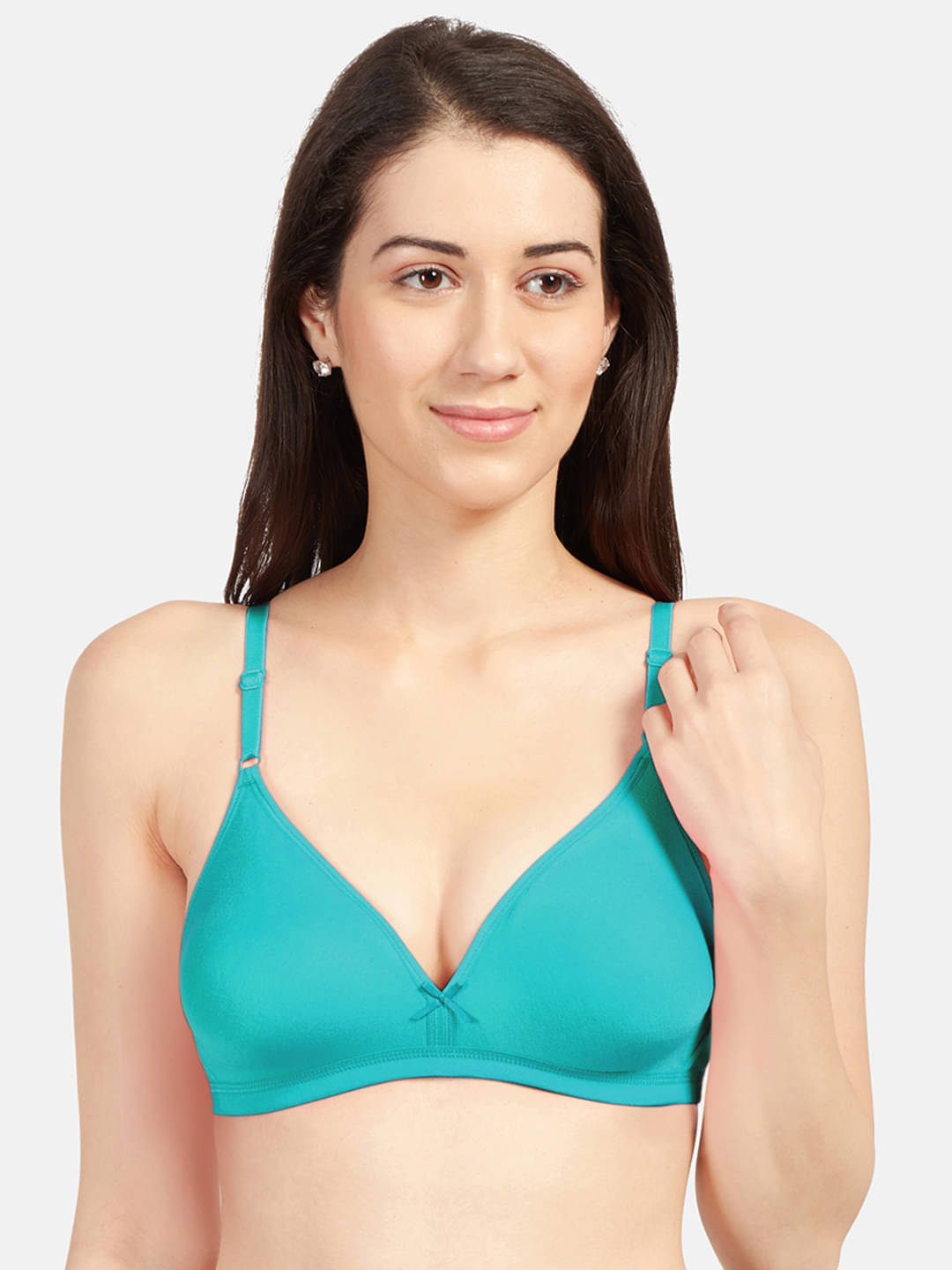     			Sonari Cotton Blend Non Padded Women's Plunge Bra ( Green ) omaniagreen