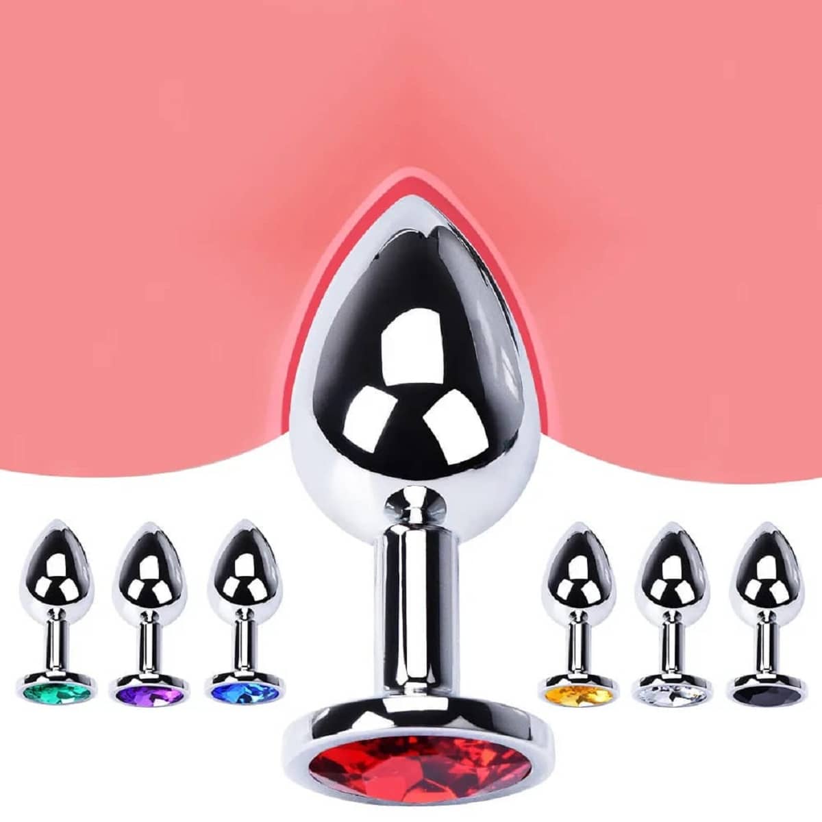 Stainless Steel Diamond Anal Bu-tt Plug For All Day Use And Kegel Exercise | Anal Toys For Men And Women