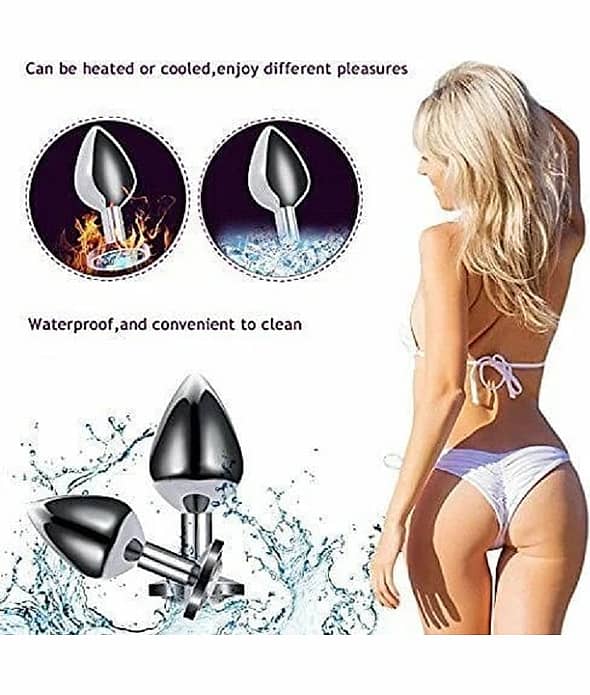 Stainless Steel Diamond Anal Butt Plug For All Day Use And Kegel Exercise | Anal Toys For Men And Women Stainless Steel Diamond Anal Butt Plug For All Day Use And Kegel Exercise | Anal Toys For Men And Women