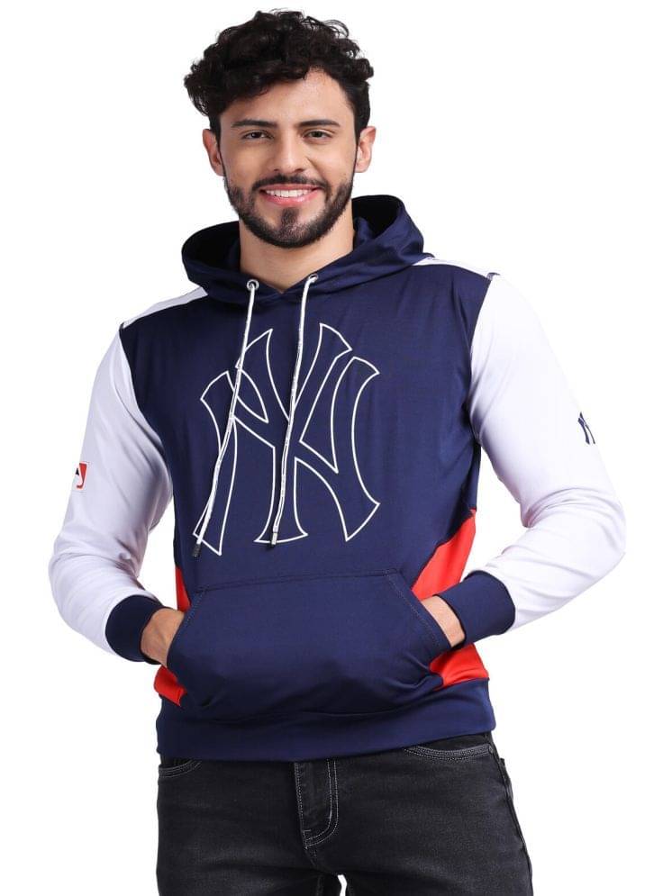 yellow tree Polyester Hooded Men's Sweatshirt - Blue ( Pack of 1 ) yellow tree Polyester Hooded Men's Sweatshirt - Blue ( Pack of 1 )