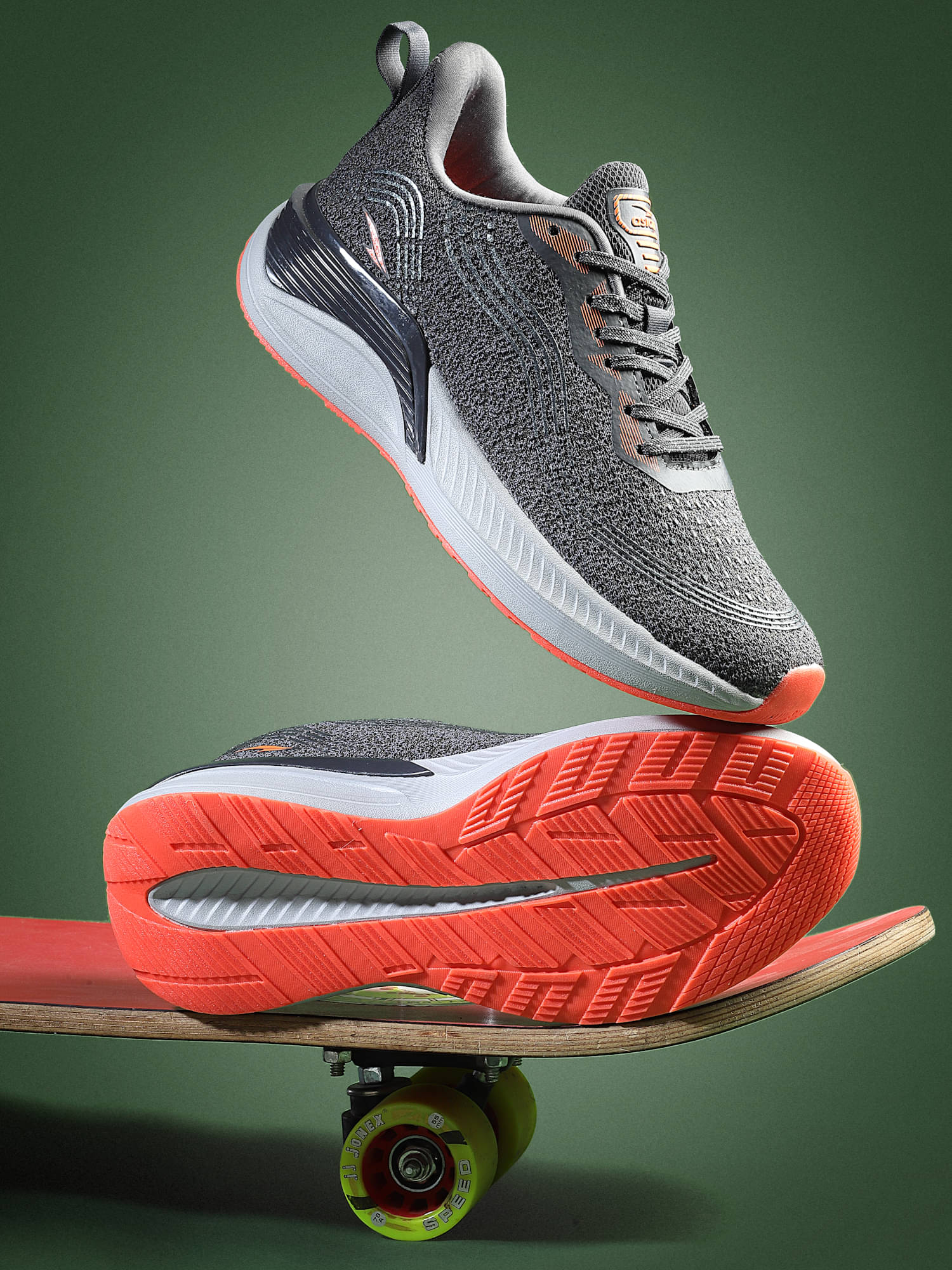     			ASIAN ACS TECH-02 Dark Grey Men's Sports Running Shoes