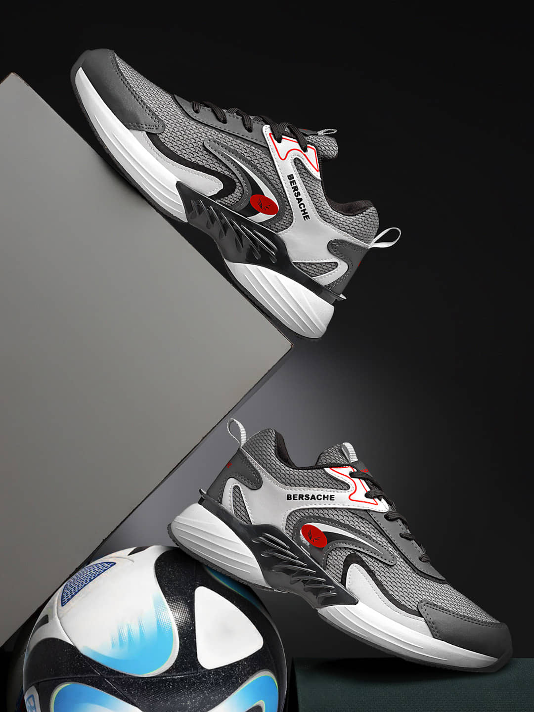Bersache Men running shoe  Gray Men's Sports Running Shoes - Sports Shoes | Buy online on ZillyBuy