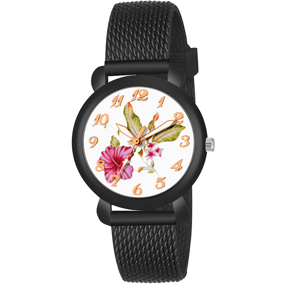     			DECLASSE Black Plastic Analog Womens Watch