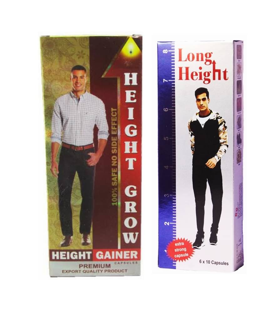Dr Chopra Height Grow capsule 60 no.s & G&G Long Height Capsules 60 no.s Dr Chopra Height Grow capsule 60 no.s & G&G Long Height Capsules 60 no.s