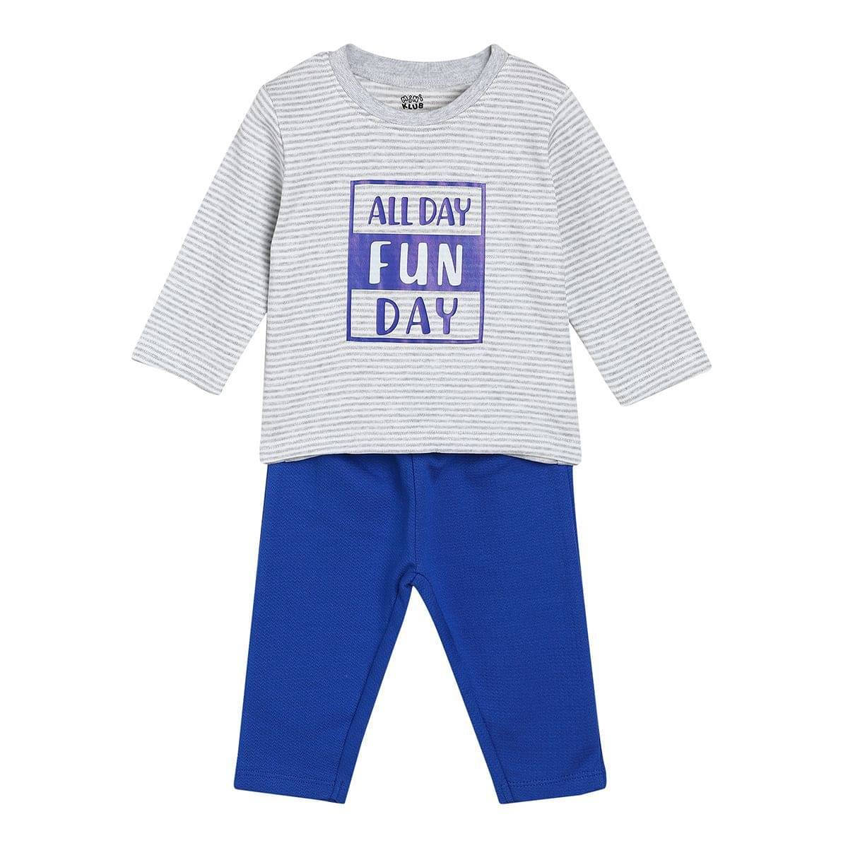     			MINI KLUB Pack of 1 Baby Boys Cotton T-Shirt & Trouser ( Multi )