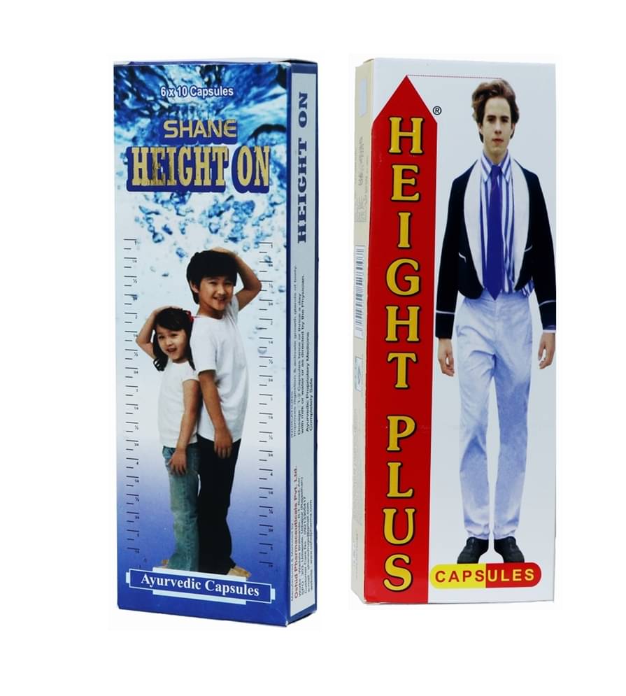 Shane Height On Capsules 60 no.s & Surjichem Height Plus Capsules 60 no.s Pack of 2 Shane Height On Capsules 60 no.s & Surjichem Height Plus Capsules 60 no.s Pack of 2