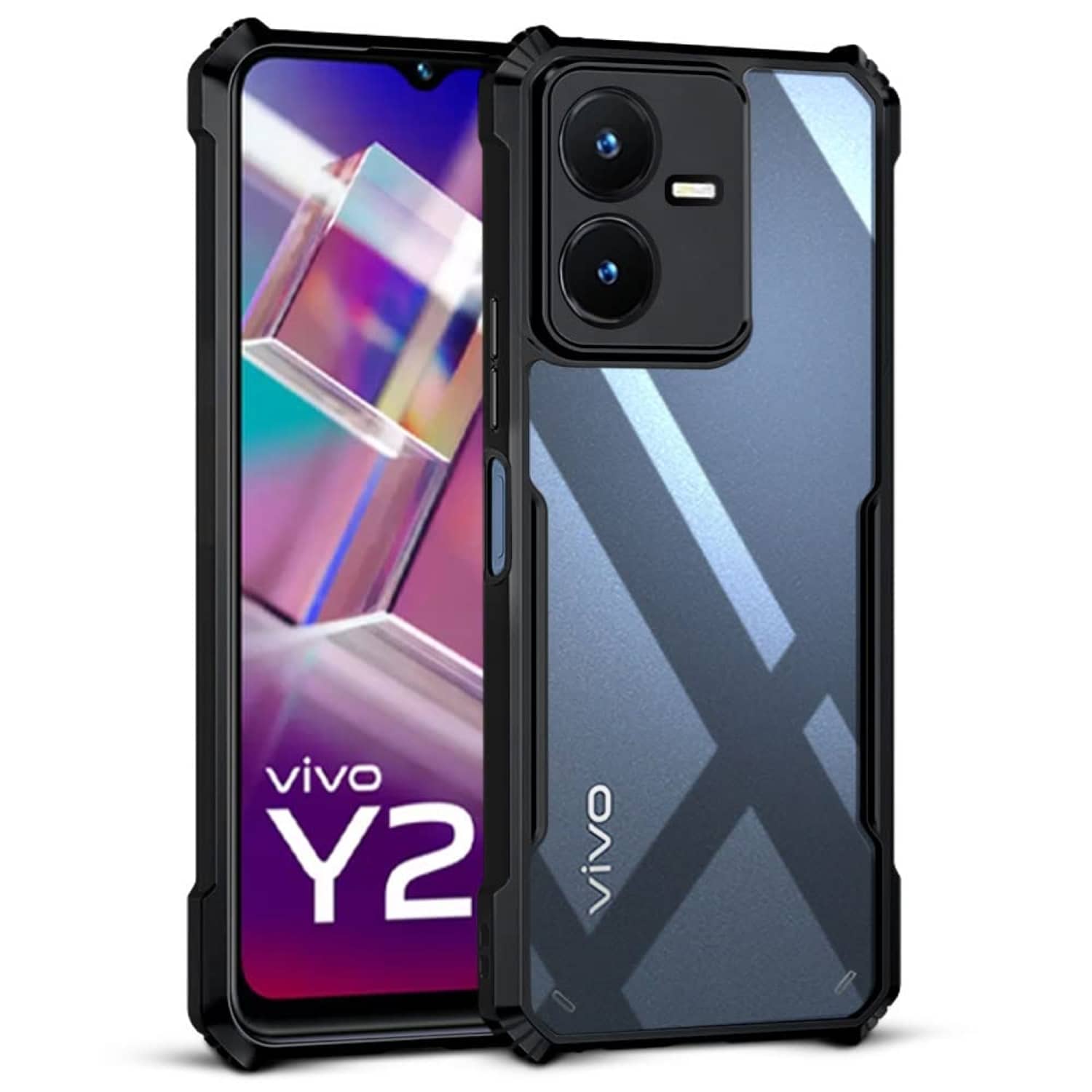 ZAMN Bumper Cases Compatible For Polycarbonate Vivo Y22 ( )