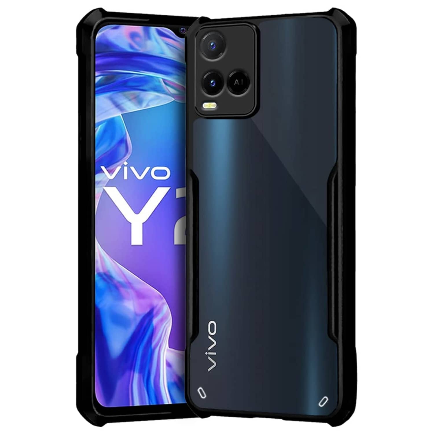ZAMN Shock Proof Case Compatible For Polycarbonate Vivo Y21 ( )