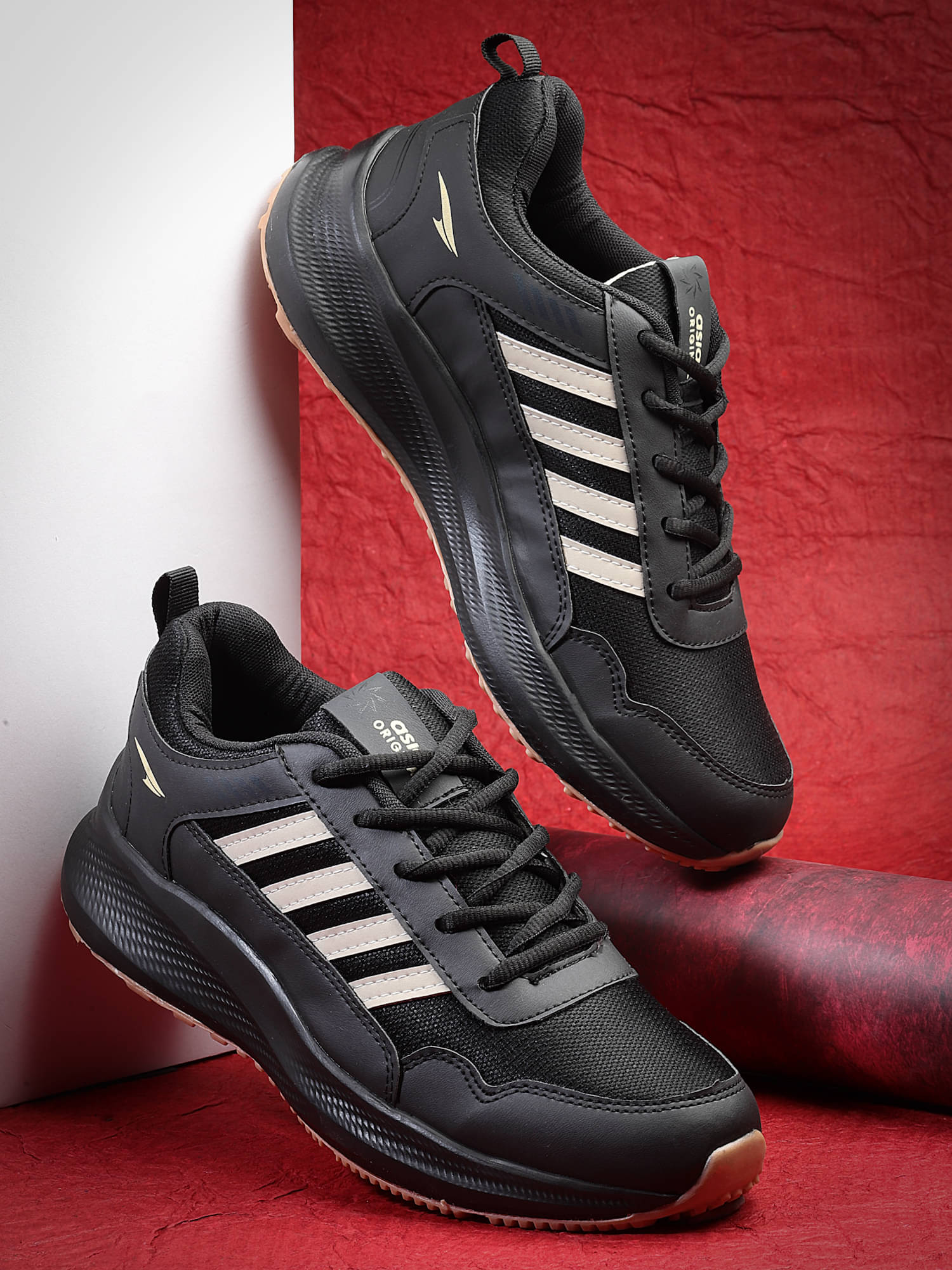     			ASIAN BOSS-02 Beige Men's Sports Running Shoes