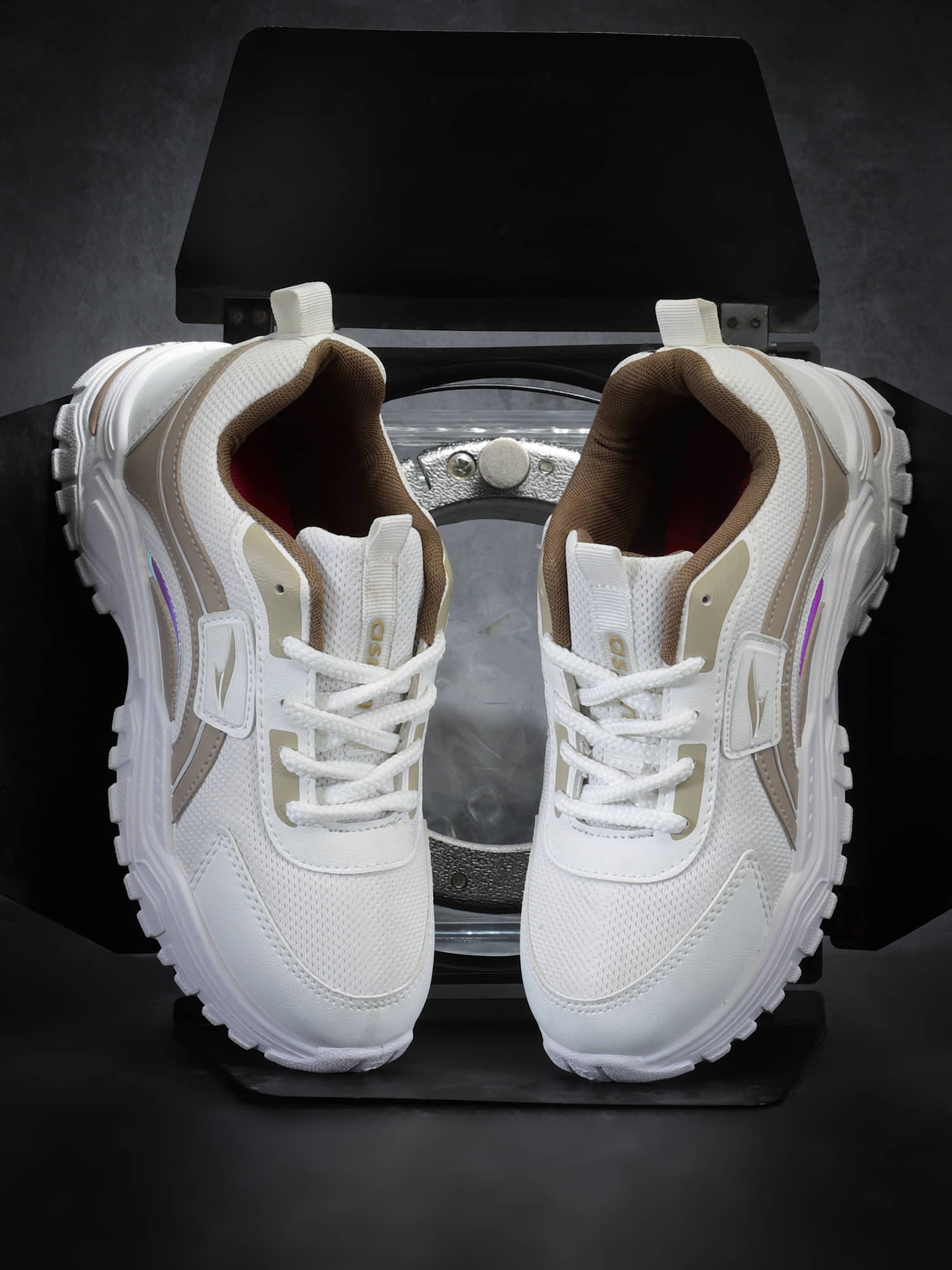     			ASIAN White Women's Sneakers