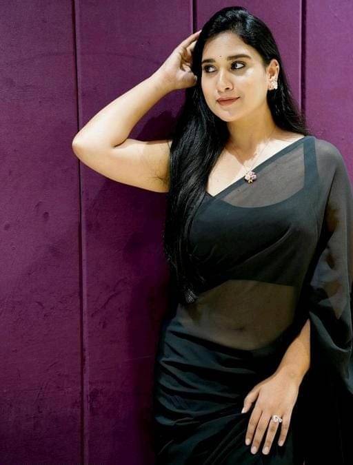     			ASTYLOR Georgette Solid Saree Without Blouse Piece ( Black )