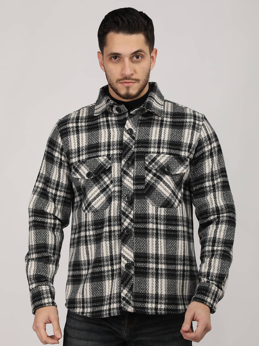 Chkokko Polyester Men's Casual Jacket - Multicolor ( Pack of 1 ) Chkokko Polyester Men's Casual Jacket - Multicolor ( Pack of 1 )