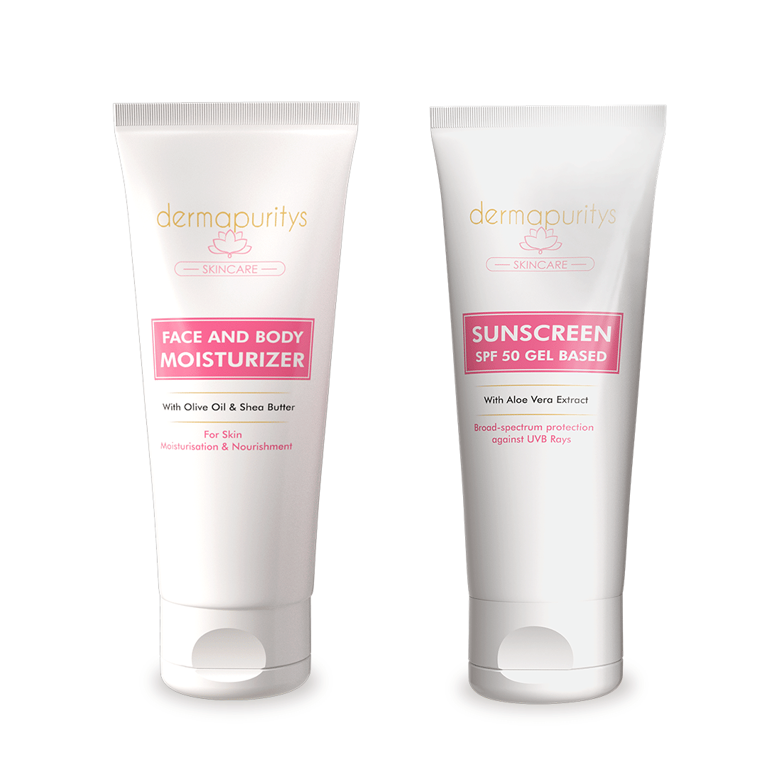     			Derma Puritys Sunscreen SPF 50 with Aloe Vera Extract - 100ml | Face & Body Moisturizer, Skin Nourishment - 100ml, For all Skin Types