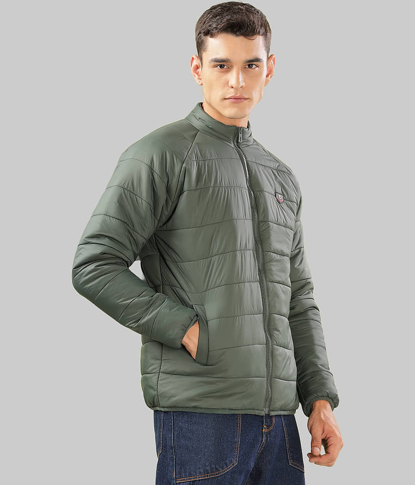 Dollar Nylon Men's Quilted & Bomber Jacket - Green ( Pack of 1 ) - Jackets & Coats | Buy online on ZillyBuy
