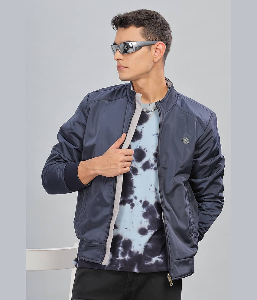 Dollar Polyester Men's Quilted & Bomber Jacket - Navy Blue ( Pack of 1 ) - Jackets & Coats | Buy online on ZillyBuy