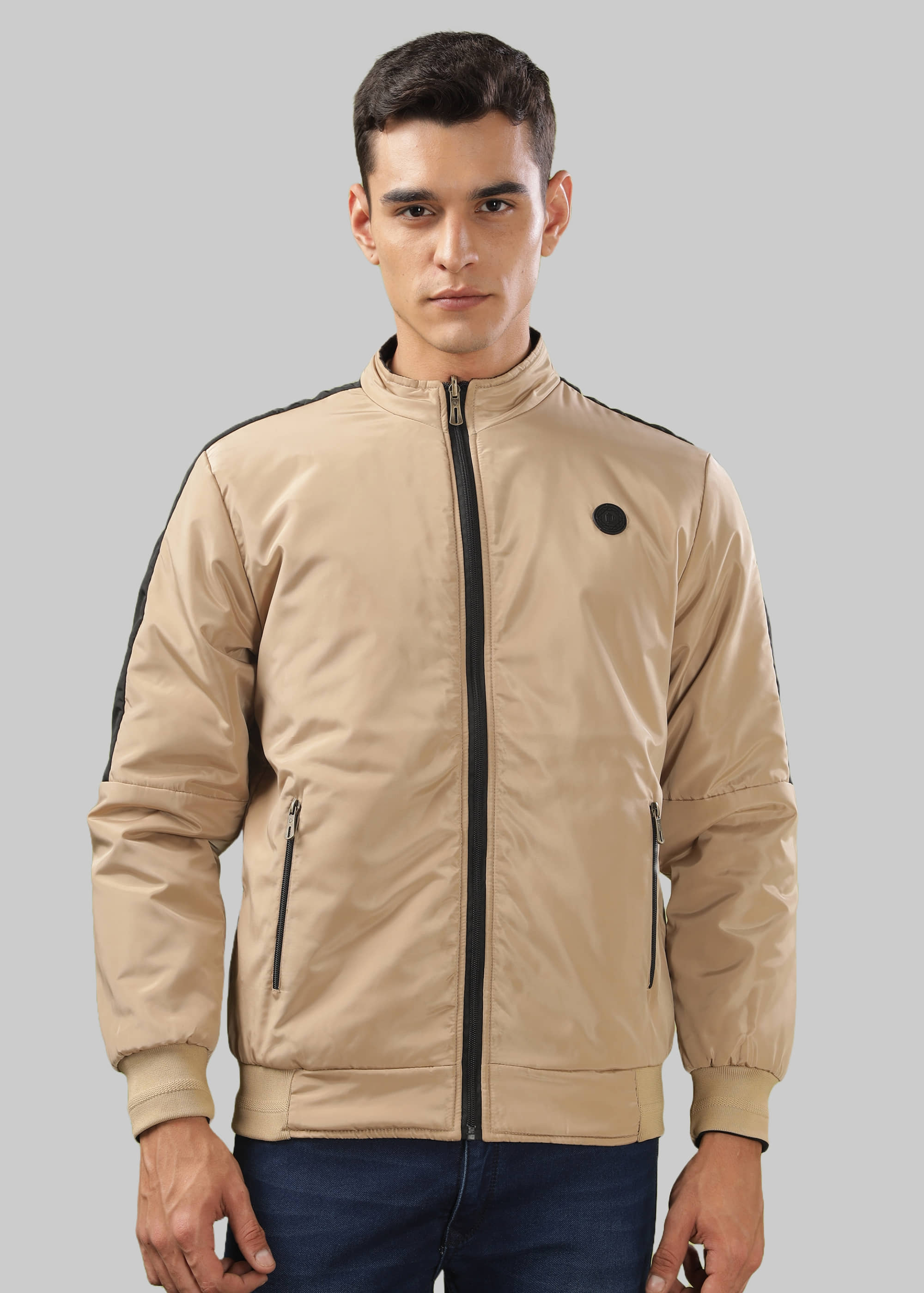Dollar Polyester Men's Quilted & Bomber Jacket - Beige ( Pack of 1 ) - Jackets & Coats | Buy online on ZillyBuy